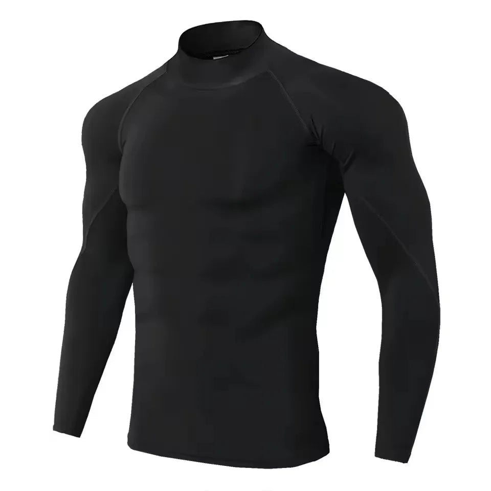 Men Compression Long Sleeve T Shirt Sportswear Male Skinny Tshirt Elastic Track Tracksuit Clothing Gyms Fitness T-shirt For Men
