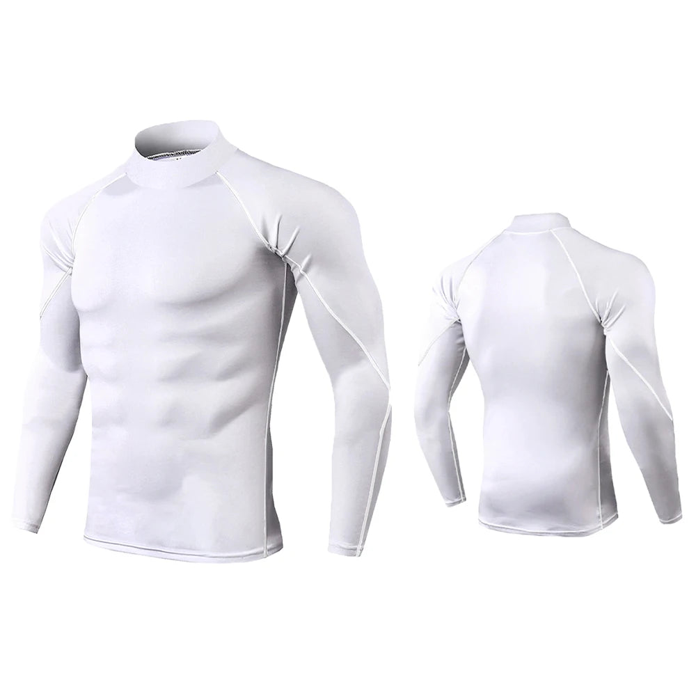 Men Compression Long Sleeve T Shirt Sportswear Male Skinny Tshirt Elastic Track Tracksuit Clothing Gyms Fitness T-shirt For Men